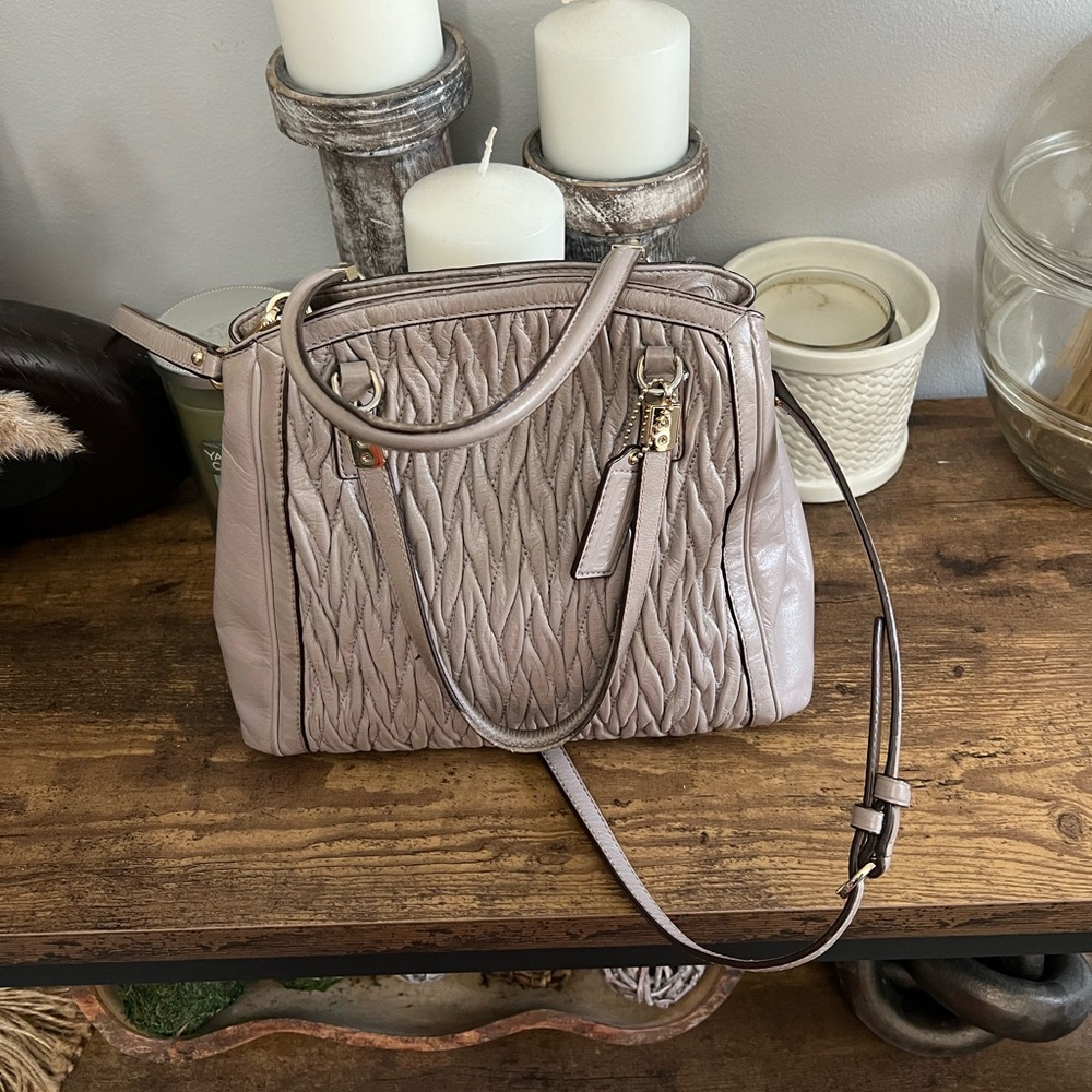 Coach Madison gathered leather crossbody